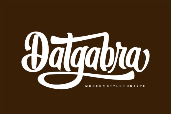 Datgabra: The Handwritten Font for Authentic Brand Identity