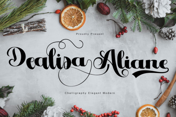 Dealisa Aliane: A Script Handwritten Font for Chic Campaign Design