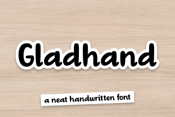 Gladhand Typeface: Elevating Campaign Visuals with Casual Handwritten Style