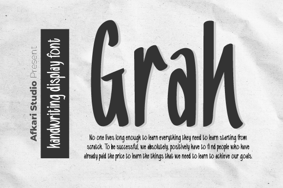 Grah: A Handwritten Font for Thoughtful Typography