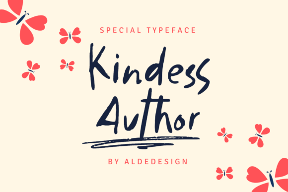 Kindess Author: The Handwritten Font for Authentic Small Business Branding