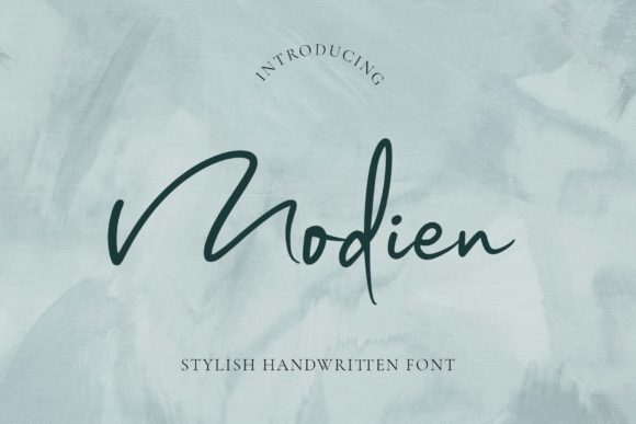 Modien: A Handwritten Font for Elegant Editorial Design