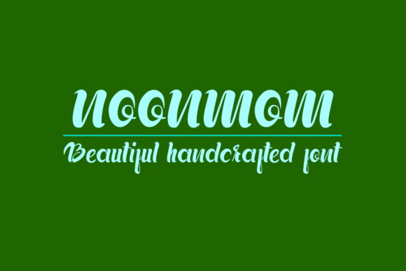 Noonmom: A Handwritten Typeface for Modern Web Design