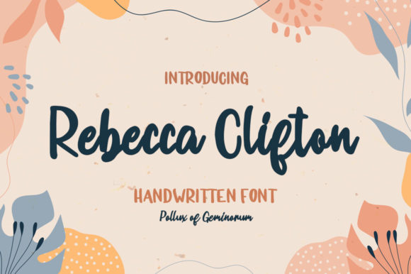 Rebecca Clifton: A Luxury Script Handwritten Font for Crafters