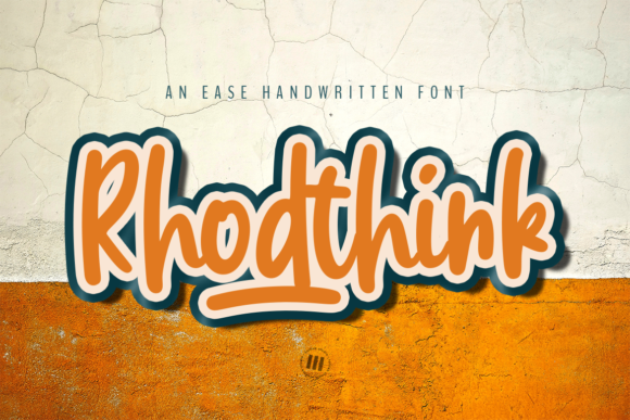 Rhodthink: A Relaxed Handwritten Font for Authentic Brand Identity