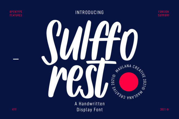 Sulfforest: A Relaxed Handwritten Font for Authentic Campaigns