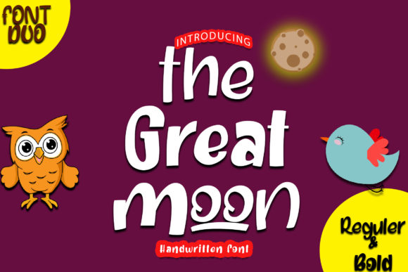 The Great Moon: A Handwritten Font for Polished Brand Identity