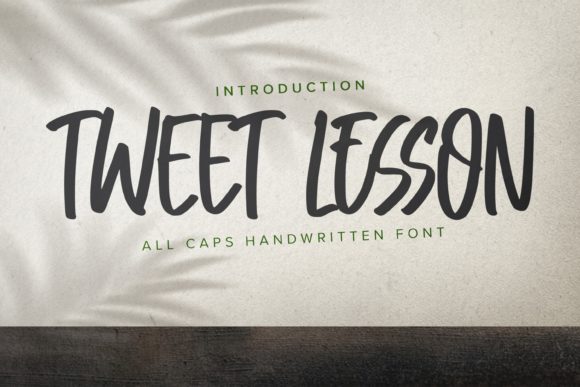 Tweet Lesson: The Handwritten Typeface for Authentic Craft Branding