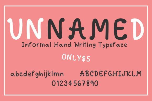 Unnamed: A Handwritten Font for Digital Brand Identity